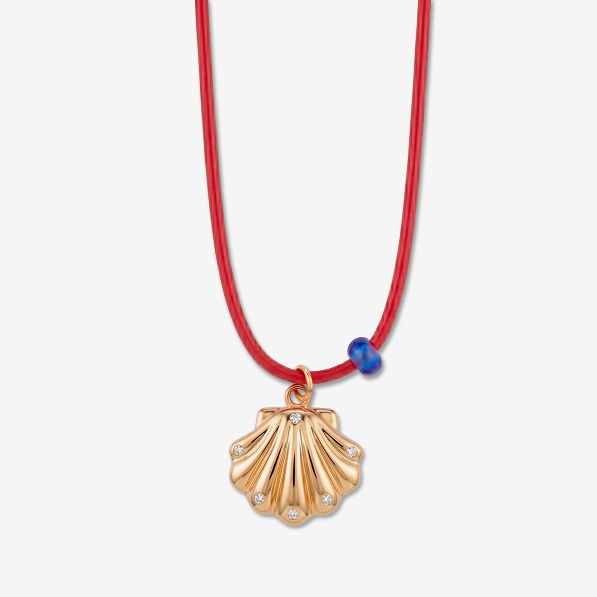 SHELL NECKLACE / RED - The Fête