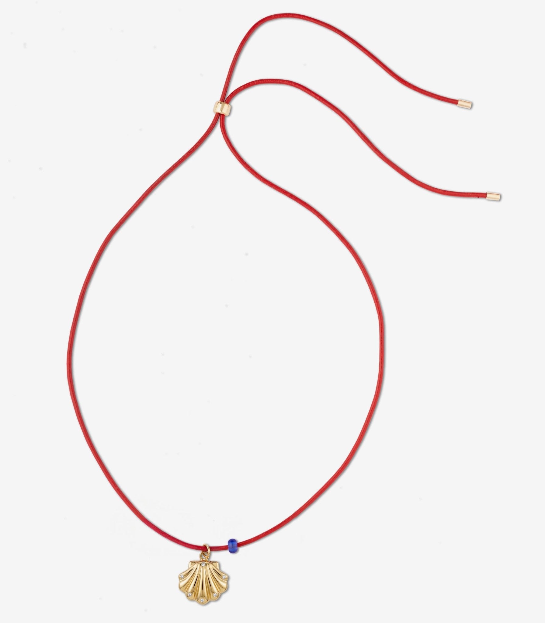 SHELL NECKLACE / RED - The Fête
