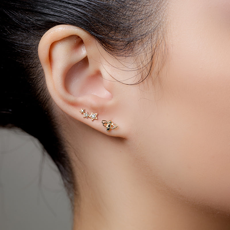 SHOOTING STAR STUD / DIAMONDS