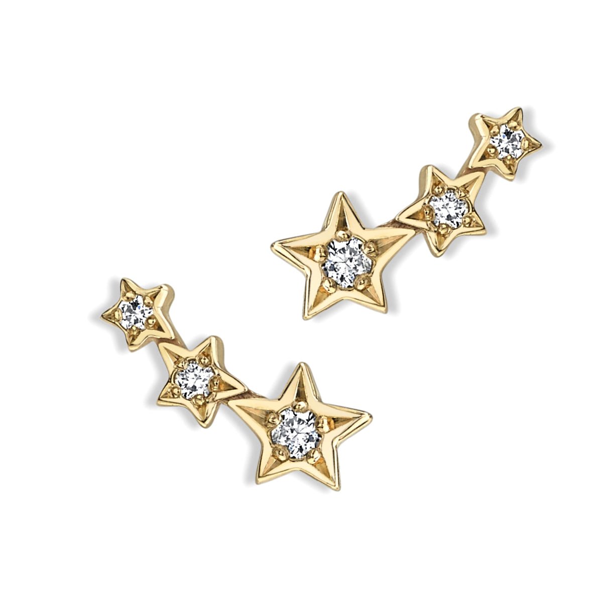 SHOOTING STAR STUD / DIAMONDS - The Fête