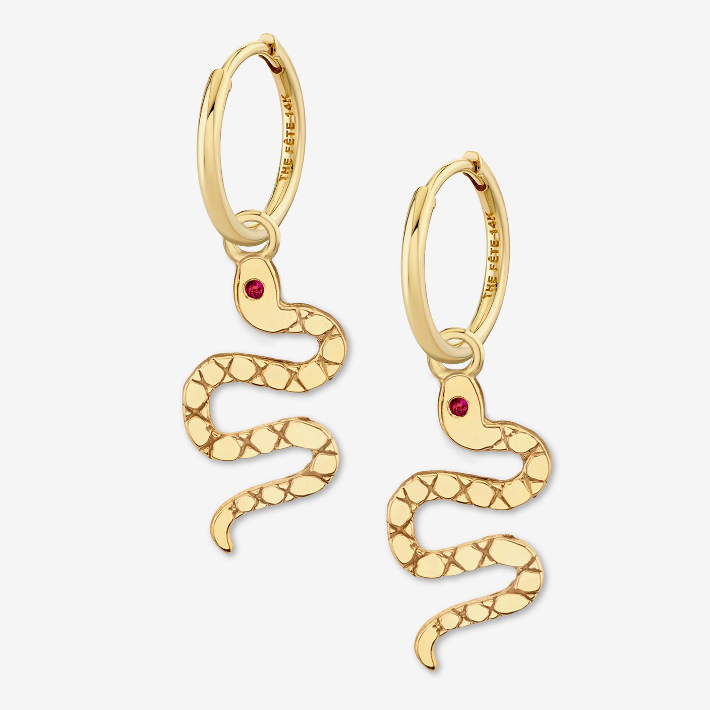 SNAKE EARRINGS - The Fête