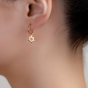 STAR OF DAVID EARRING