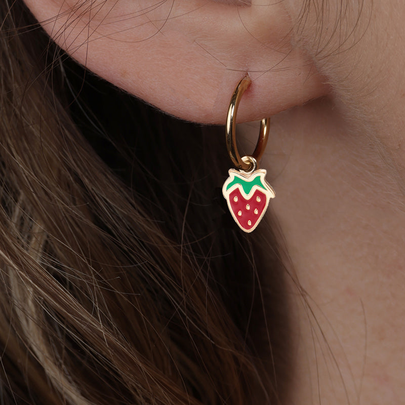 STRAWBERRY EARRINGS