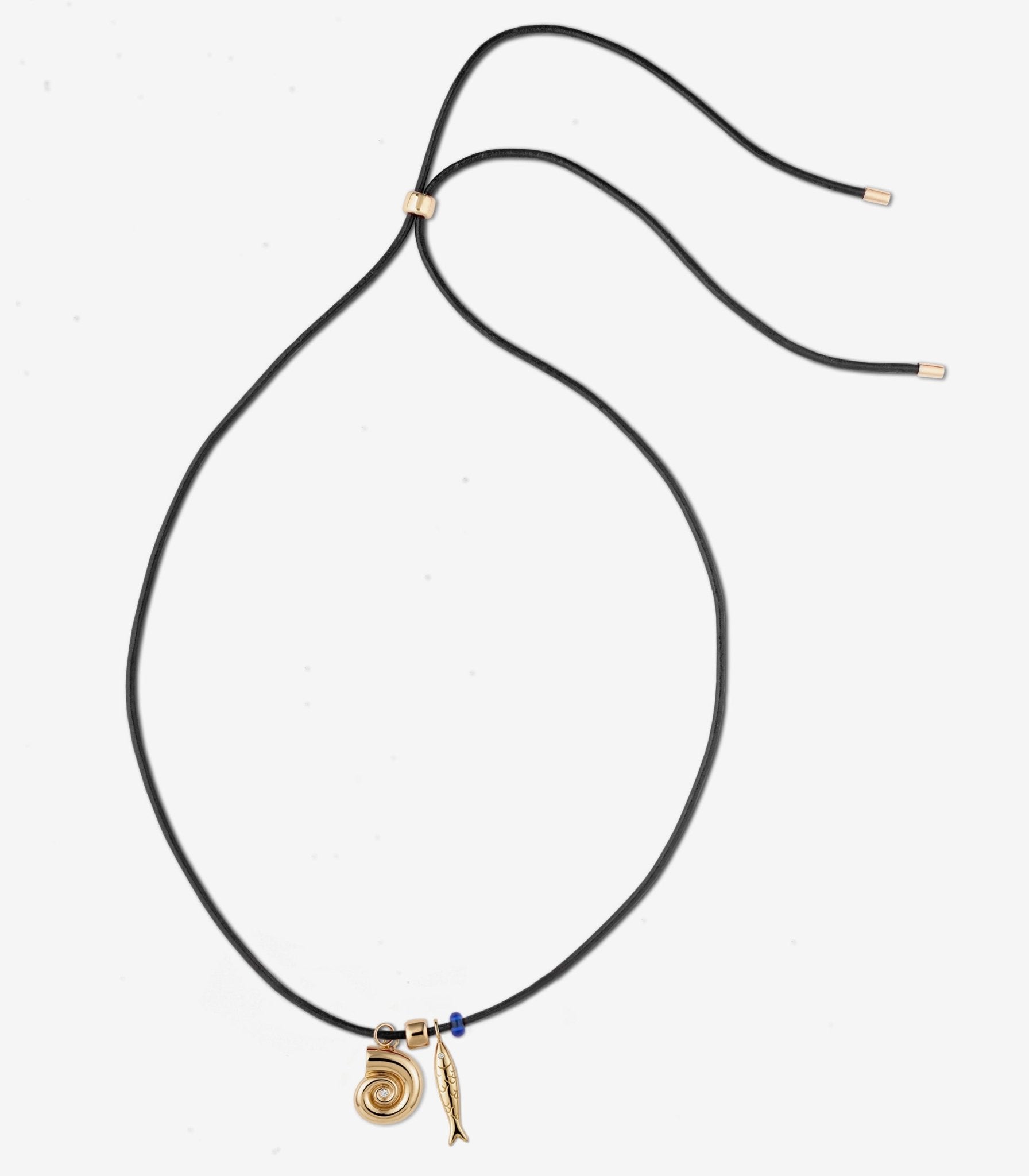 THE BIARRITZ NECKLACE / BLACK - The Fête