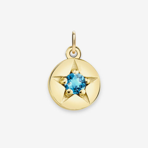 BLUE TOPAZ (DECEMBER) CHARM