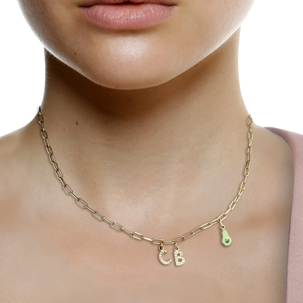 14K SOLID GOLD LONG LINK CHAIN NECKLACE