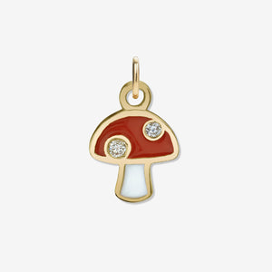 Diamond Mushroom Charm