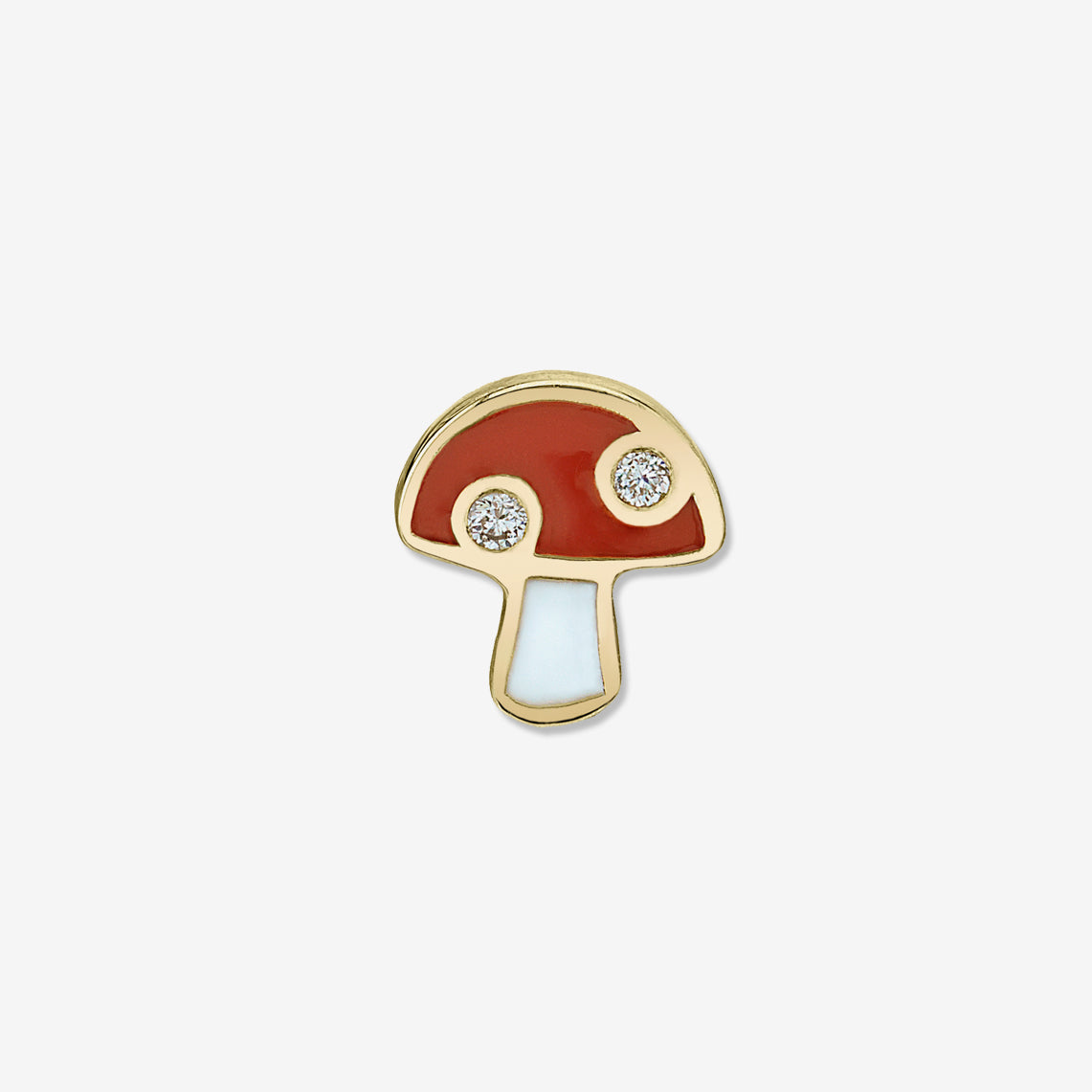 Diamond Mushroom Stud