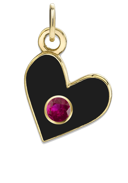 BIRTHSTONE HEART CHARMS - The Fête
