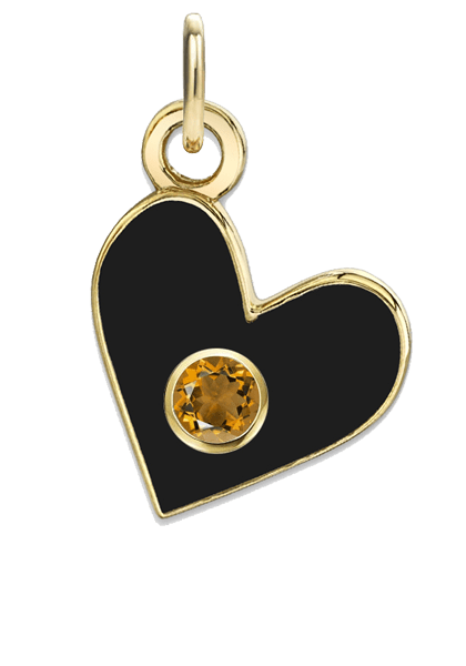 BIRTHSTONE HEART CHARMS - The Fête