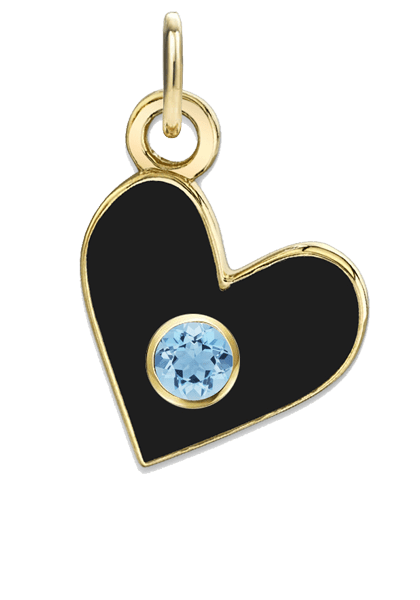BIRTHSTONE HEART CHARMS - The Fête