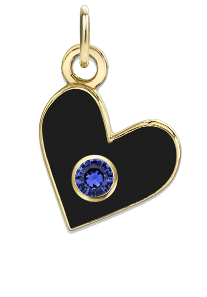 BIRTHSTONE HEART CHARMS - The Fête