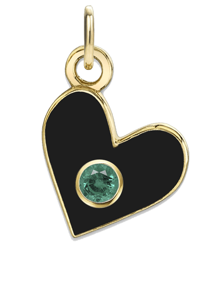BIRTHSTONE HEART CHARMS - The Fête