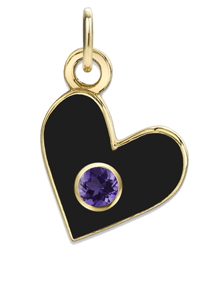 BIRTHSTONE HEART CHARMS - The Fête