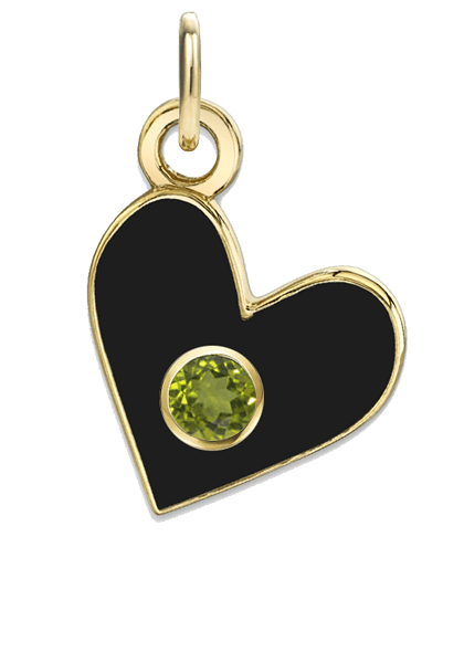 BIRTHSTONE HEART CHARMS - The Fête