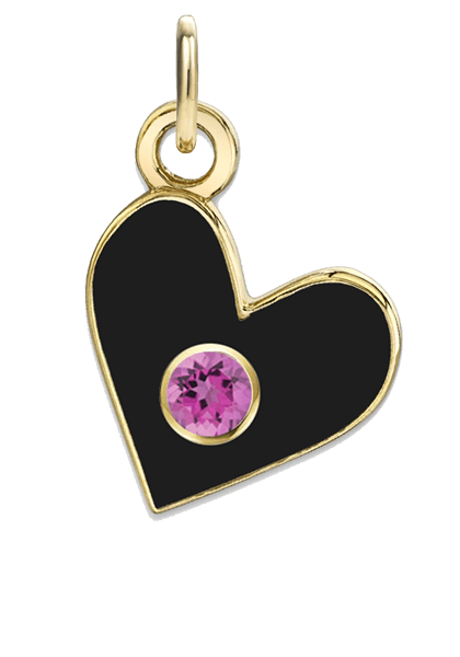 BIRTHSTONE HEART CHARMS - The Fête