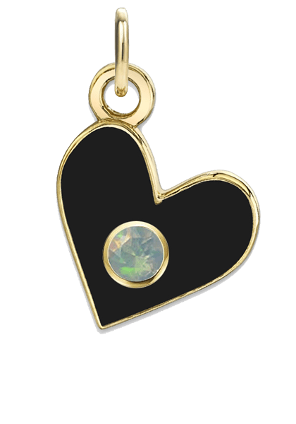BIRTHSTONE HEART CHARMS - The Fête