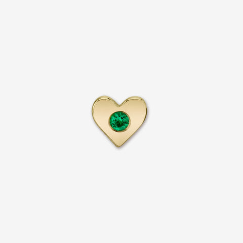 Emerald Heart Earring