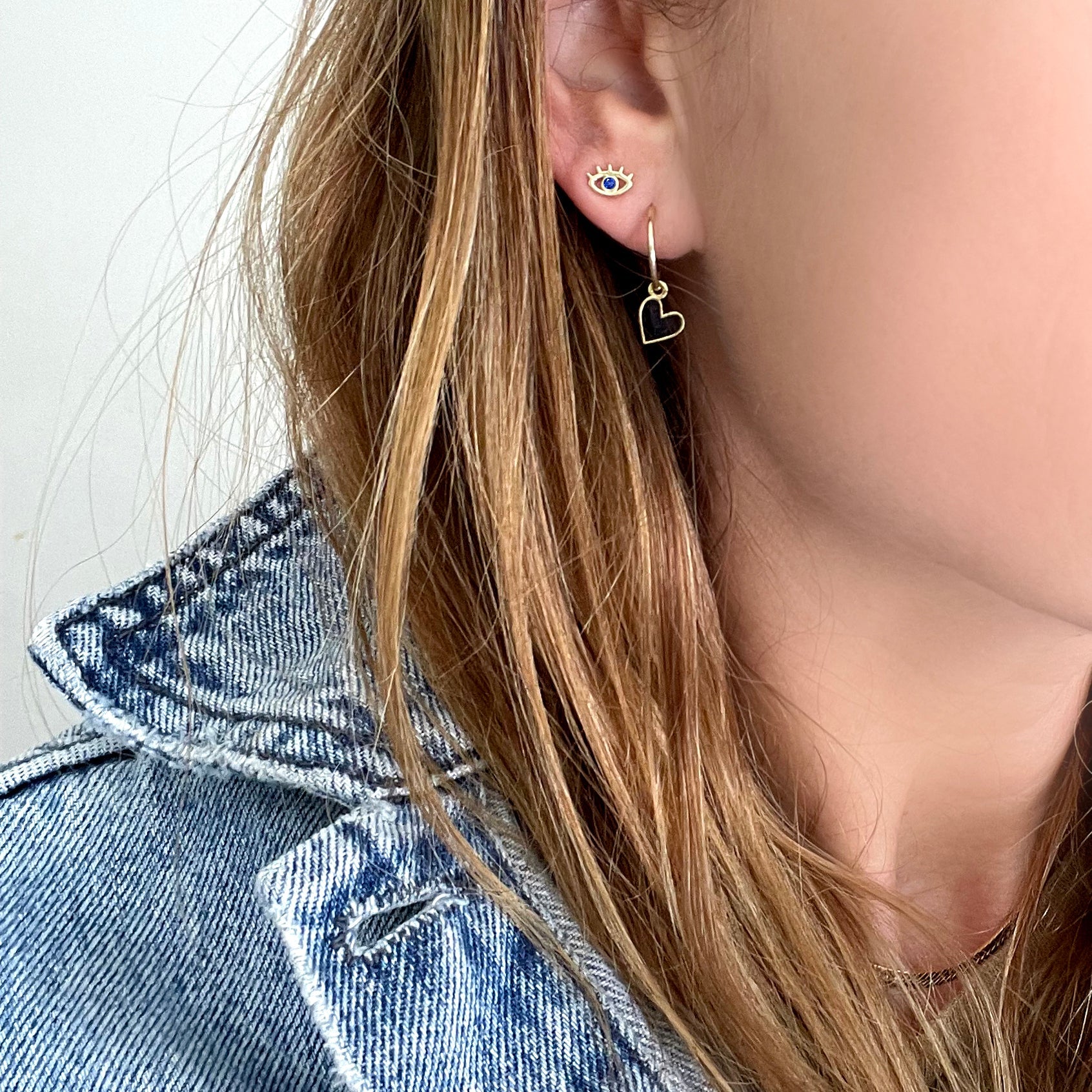 EVIL EYE STUD / SAPPHIRE - The Fête