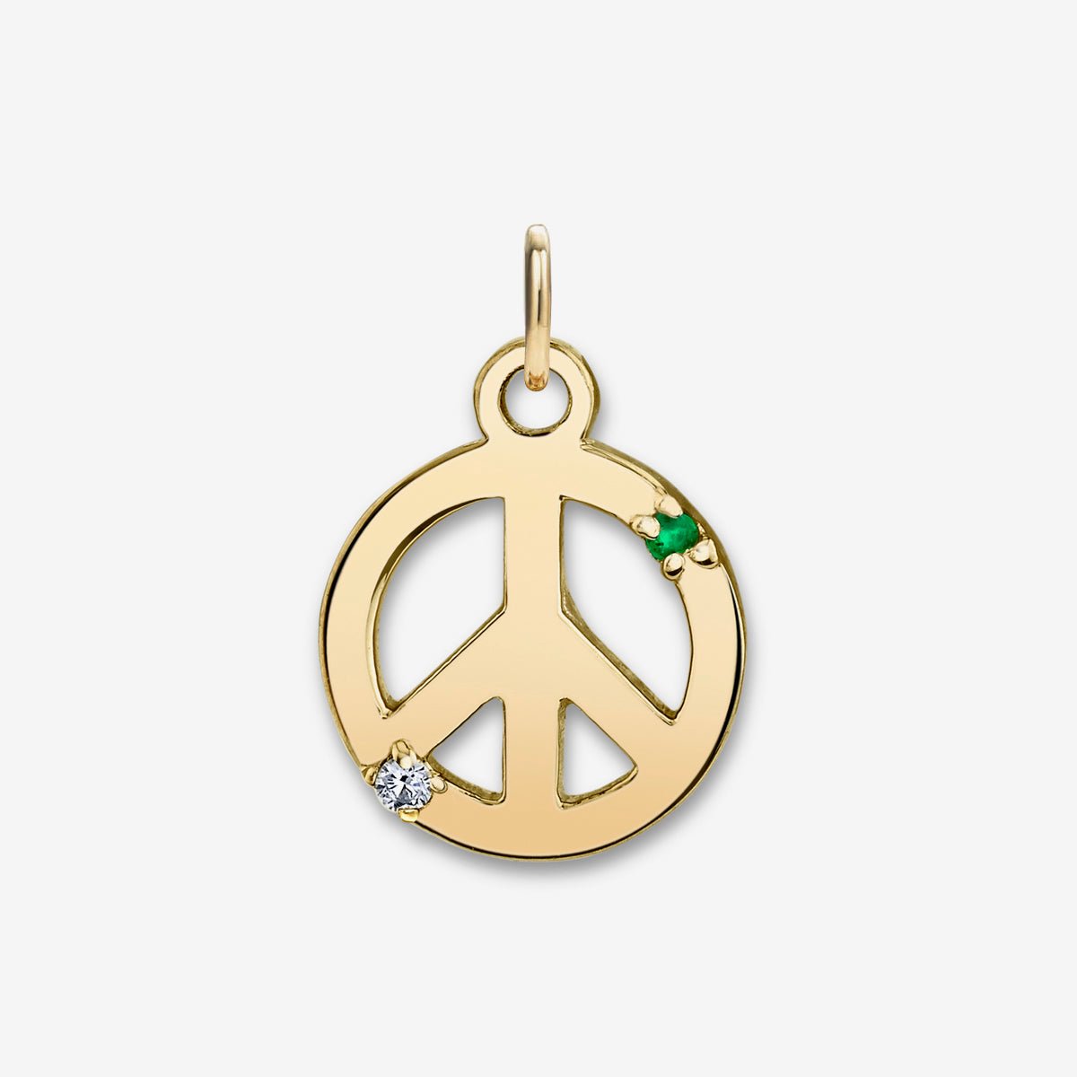 PEACE CHARM EMERALD + DIAMOND - The Fête