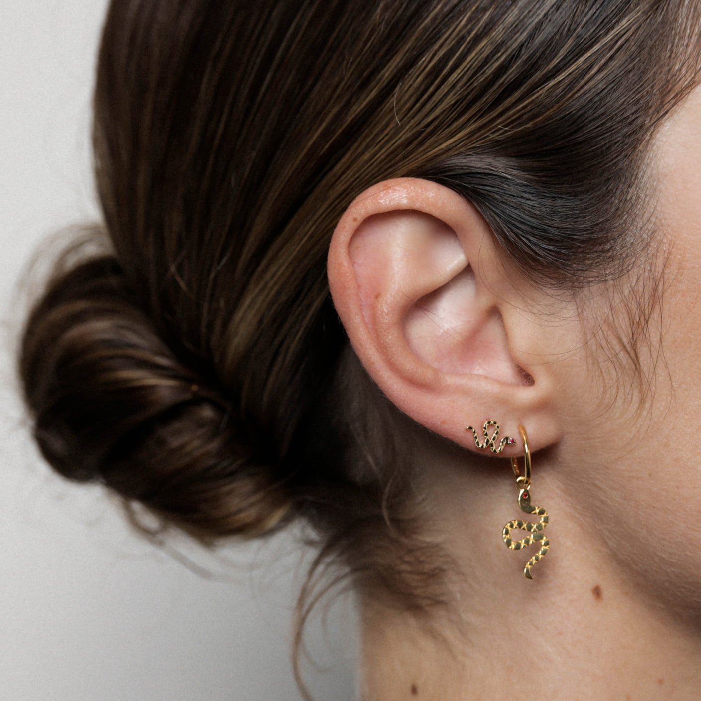 SNAKE EARRINGS - The Fête